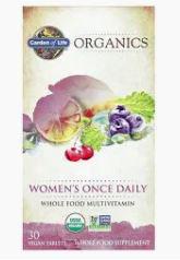 D5, GOL, Multivitamin, Organics Womens Once Daily 30ct TABS