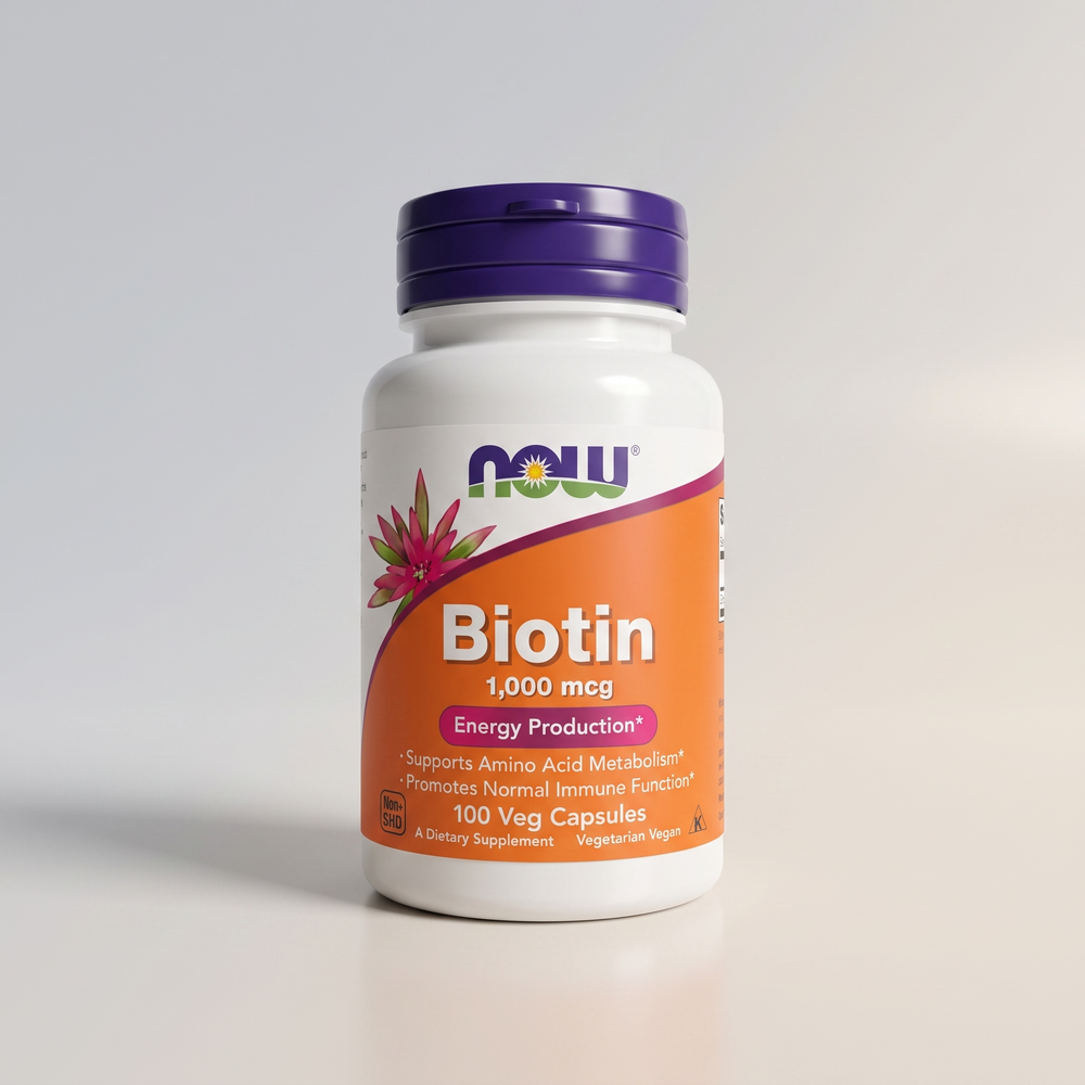 C1, Biotin, 1000 mcg, 100 Veg Caps, NOW