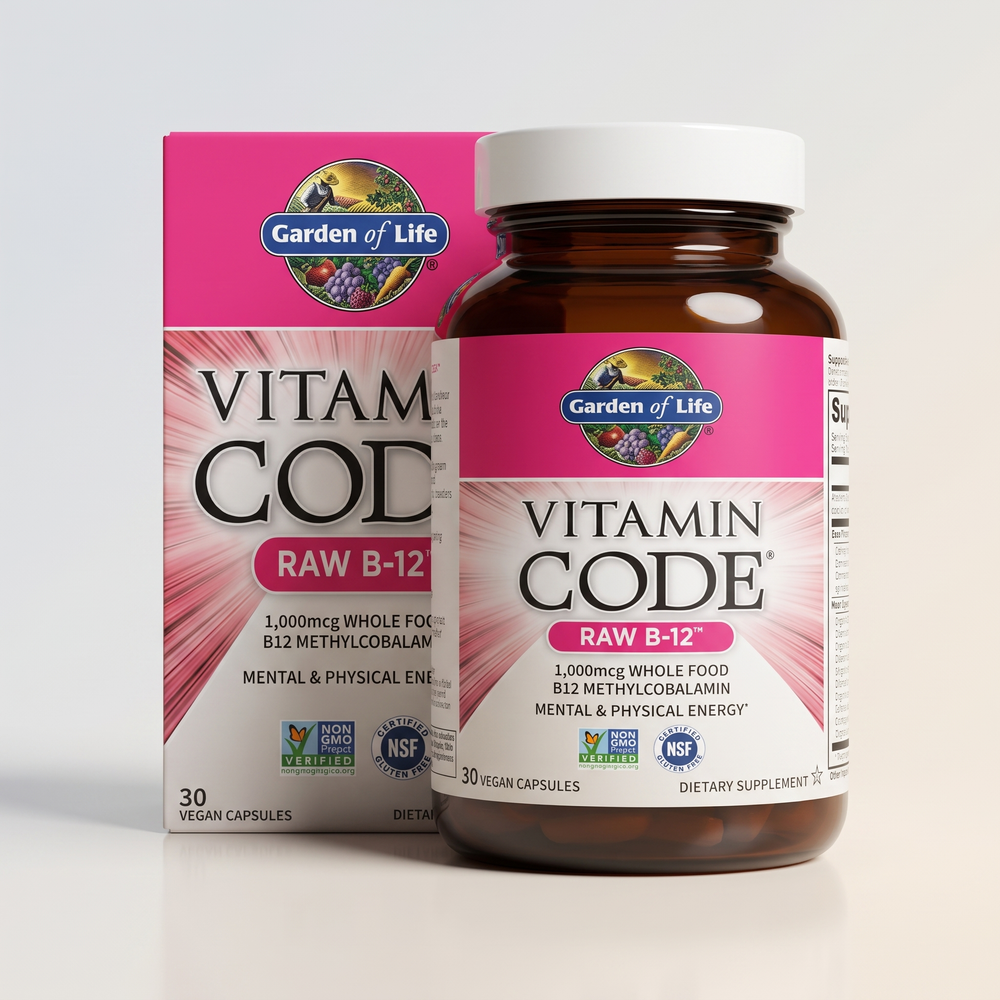 C2, Vitamin Code, Raw B-12, 30 Veg Caps, Garden of Life