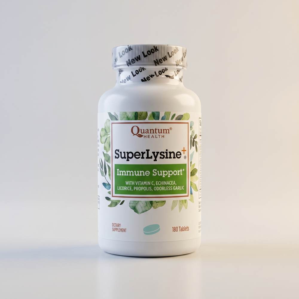B2, SuperLysine Immune Support, 180 Tabs, Quantum Health