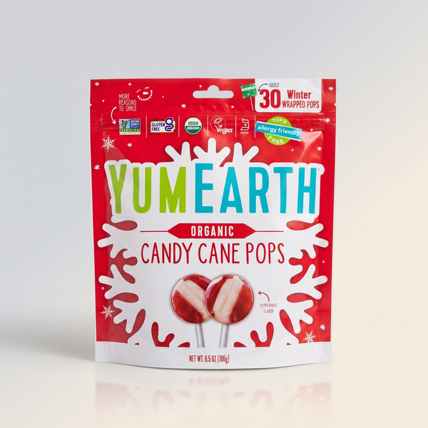 Candy Cane Pops, Yum Earth
