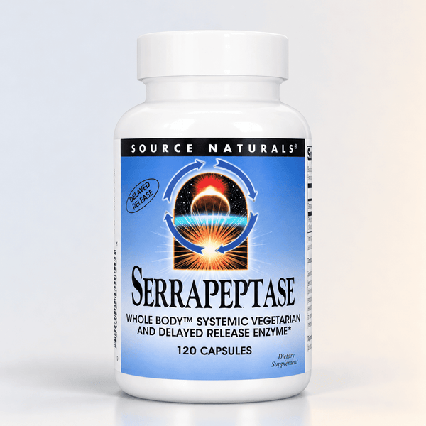 Serrapeptase, 120 Caps, Source Naturals