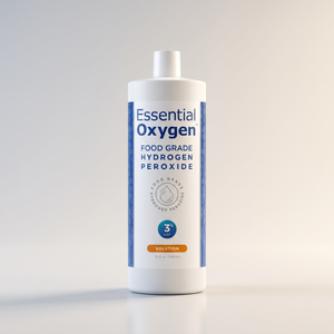 Essential Oxygen Food Grade Hydrogen Peroxide - 3% Solution | 32 Fl Oz Liquid